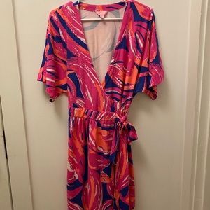 Lilly Pulitzer Flutter Sleeve Wrap Dress